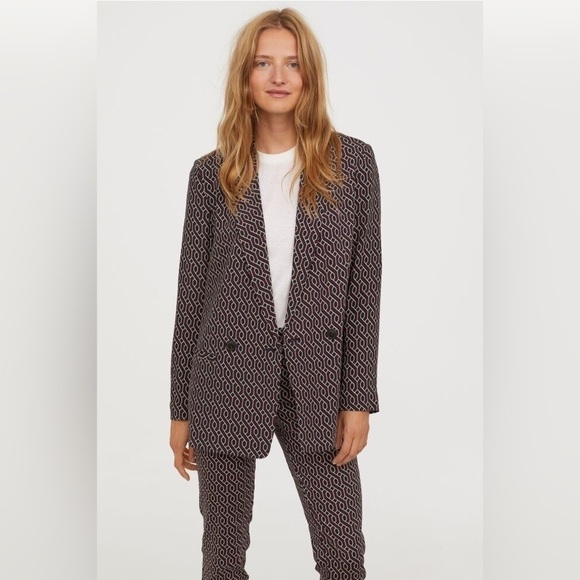 GP & J Baker H&M Collection Red Patterned Blazer - Picture 2 of 16